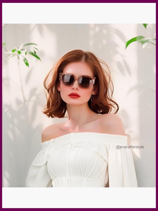 Polarized Oversized Square Sunglasses with TR Frame UV400 Protection main image 4